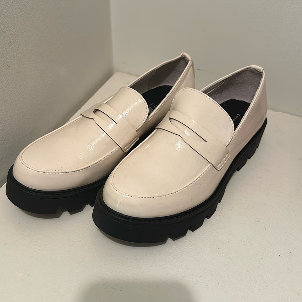 White Chunky Loafers